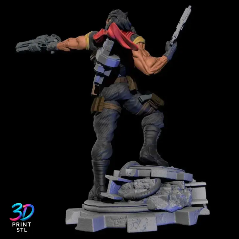 Bishop Figure X-Men | STL File for 3D Printing - Image 2