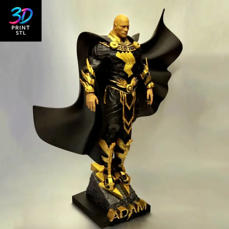 Black Adam Figure DC Comics | 3D Print Model | STL - Image 2