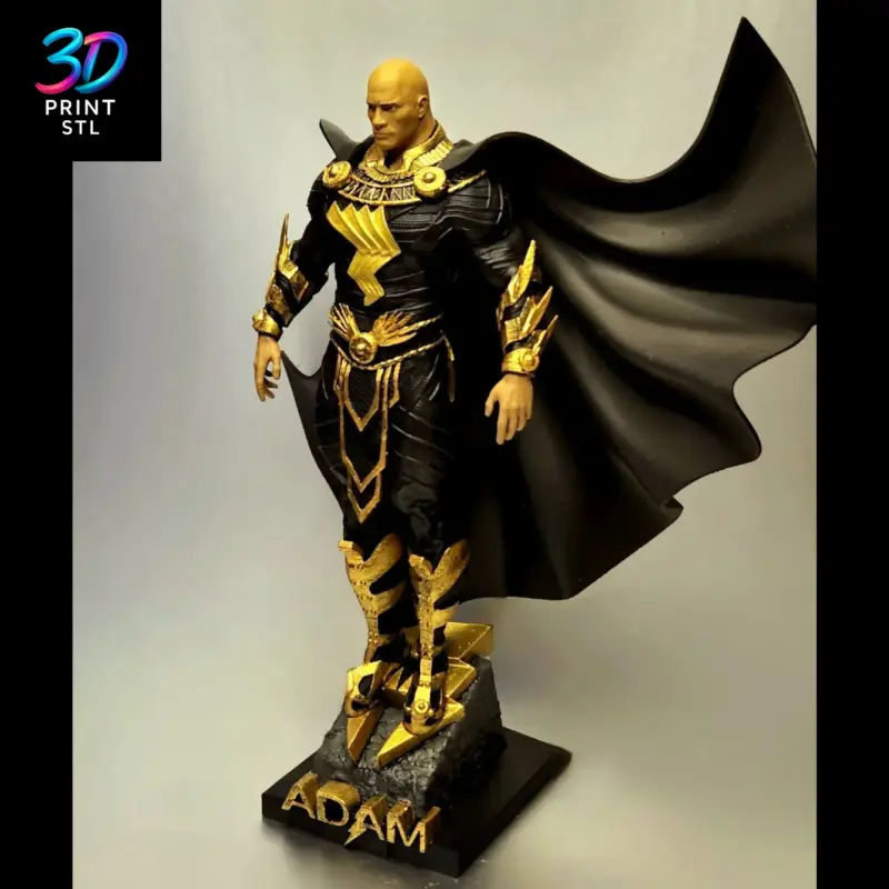 Black Adam Figure DC Comics | 3D Print Model | STL - Image 3
