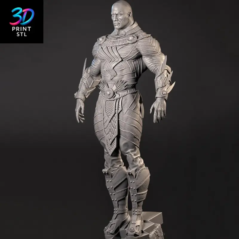 Black Adam Figure DC Comics | 3D Print Model | STL - Image 6