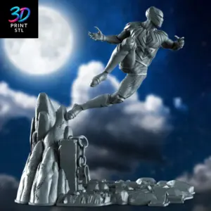 Black Panther Figure Marvel | 3D Print Model | STL