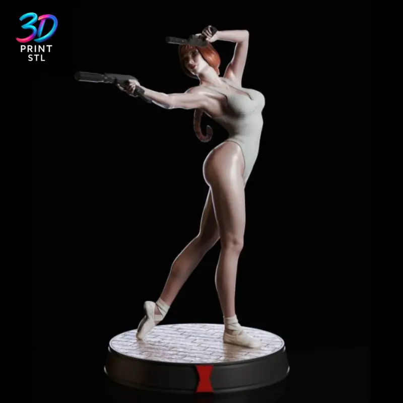 Black Widow Dancer Marvel | STL File for 3D Printing