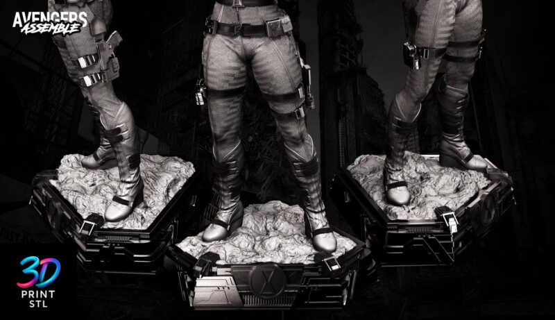Black Widow Figure Marvel | STL for 3D Printers - Image 7