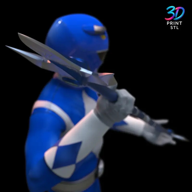 Blue Power Ranger Figure Power Rangers | 3D Print File | STL - Image 5