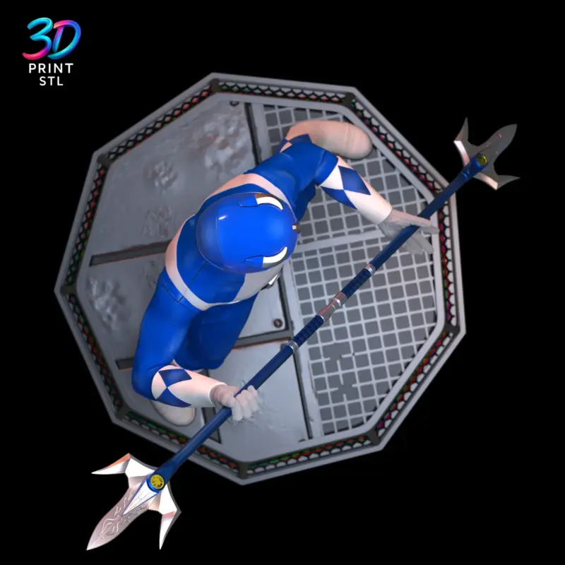Blue Power Ranger Figure Power Rangers | 3D Print File | STL - Image 6