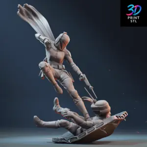 Bo-Katan Kryze Diorama Star Wars | 3D Print Model | STL
