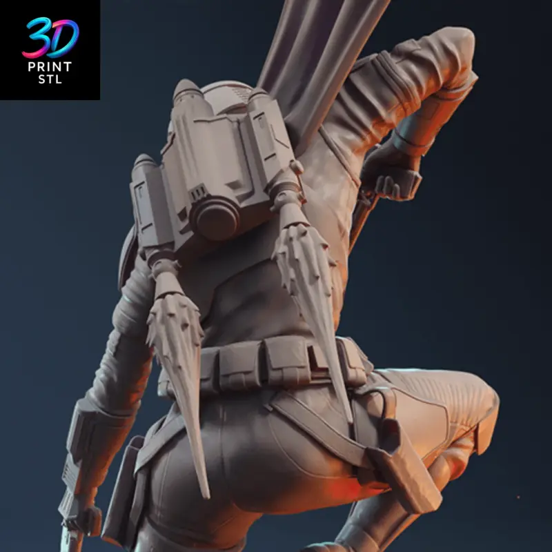 Bo-Katan Kryze Diorama Star Wars | 3D Print Model | STL - Image 4