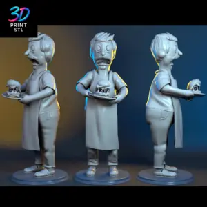 Bob Belcher Figure Bob's Burgers | 3D Print Model | STL