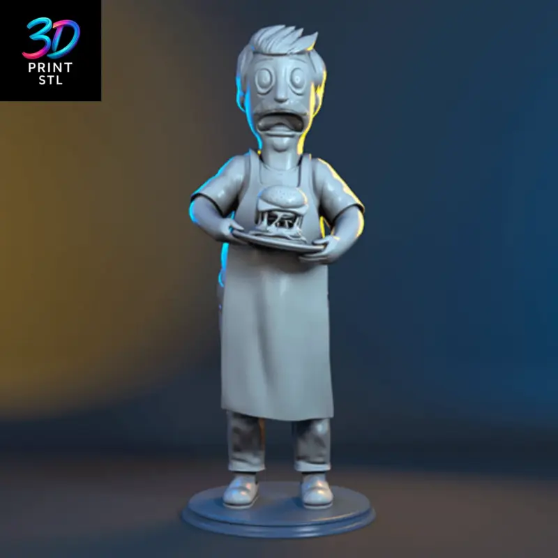 Bob Belcher Figure Bob's Burgers | 3D Print Model | STL - Image 2