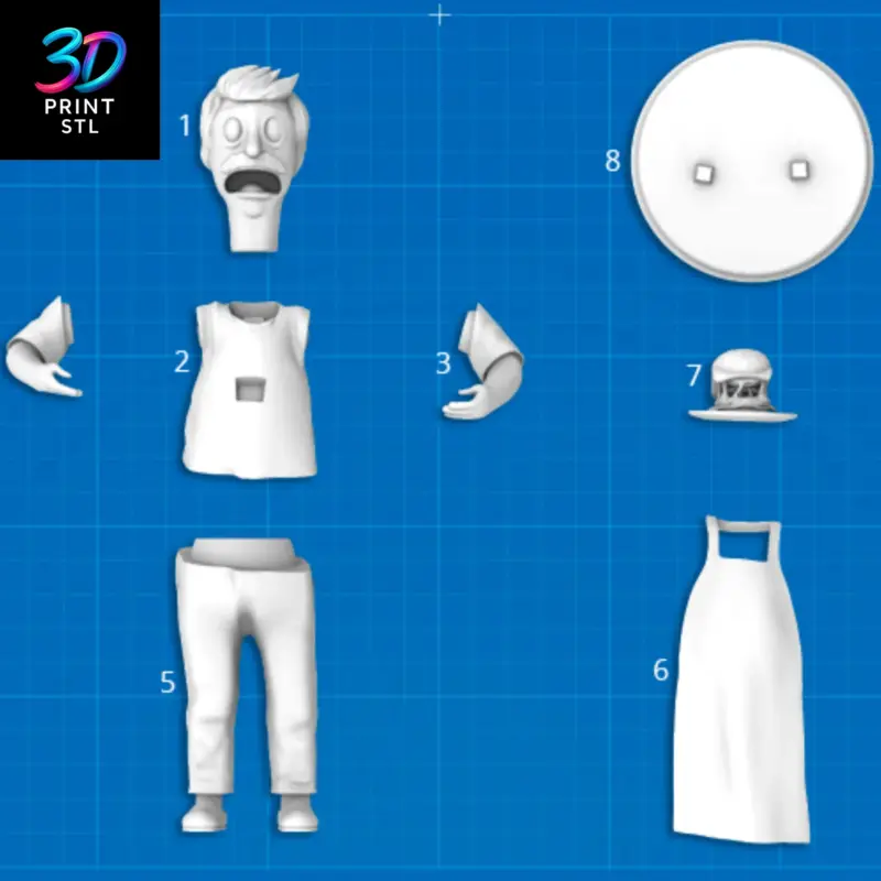 Bob Belcher Figure Bob's Burgers | 3D Print Model | STL - Image 7