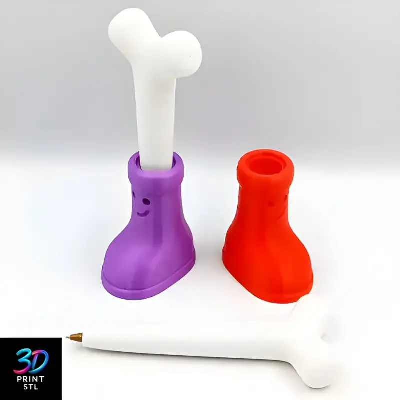 Boot Pen Holder | STL for 3D Printers