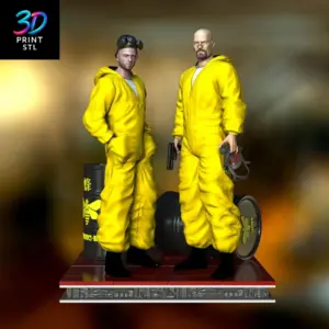 Walter White & Jesse Pinkman Diorama Breaking Bad | STL File for 3D Printing