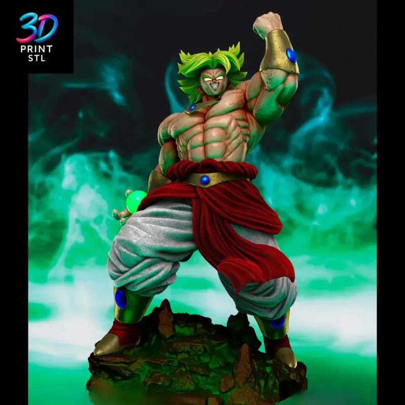 Broly Figure Dragon Ball | 3D Print Model | STL