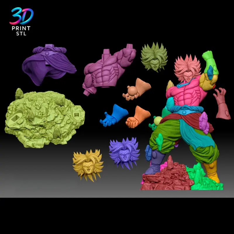 Broly Figure Dragon Ball | 3D Print Model | STL - Image 6
