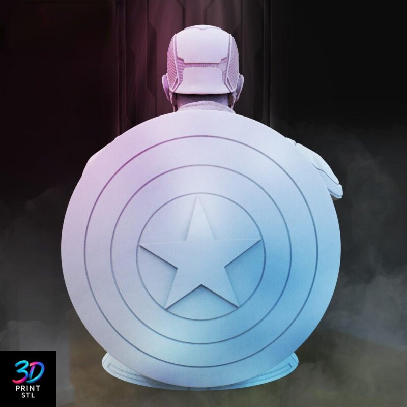 Captain America Figure Marvel | STL for 3D Printers - Image 5