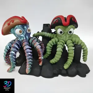 Captain Octopus | STL for 3D Printers
