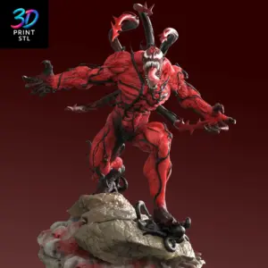 Carnage Figure Marvel | 3D Print Model | STL