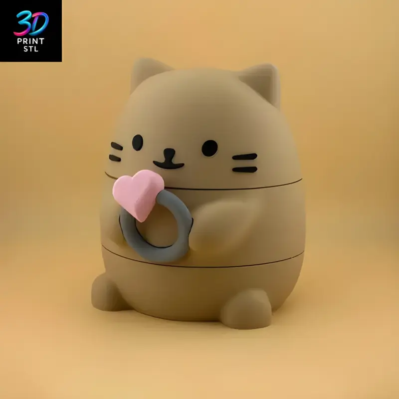 Cat Jewelry Box | STL for 3D Printers - Image 2