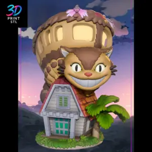 Catbus Diorama My Neighbor Totoro | STL File for 3D Printing