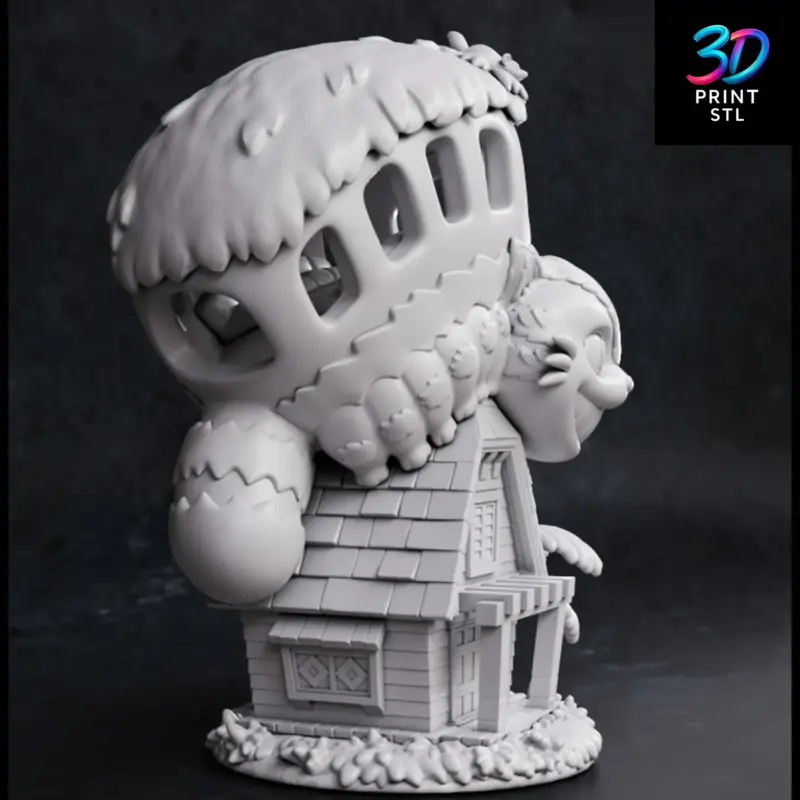 Catbus Diorama My Neighbor Totoro | STL File for 3D Printing - Image 3