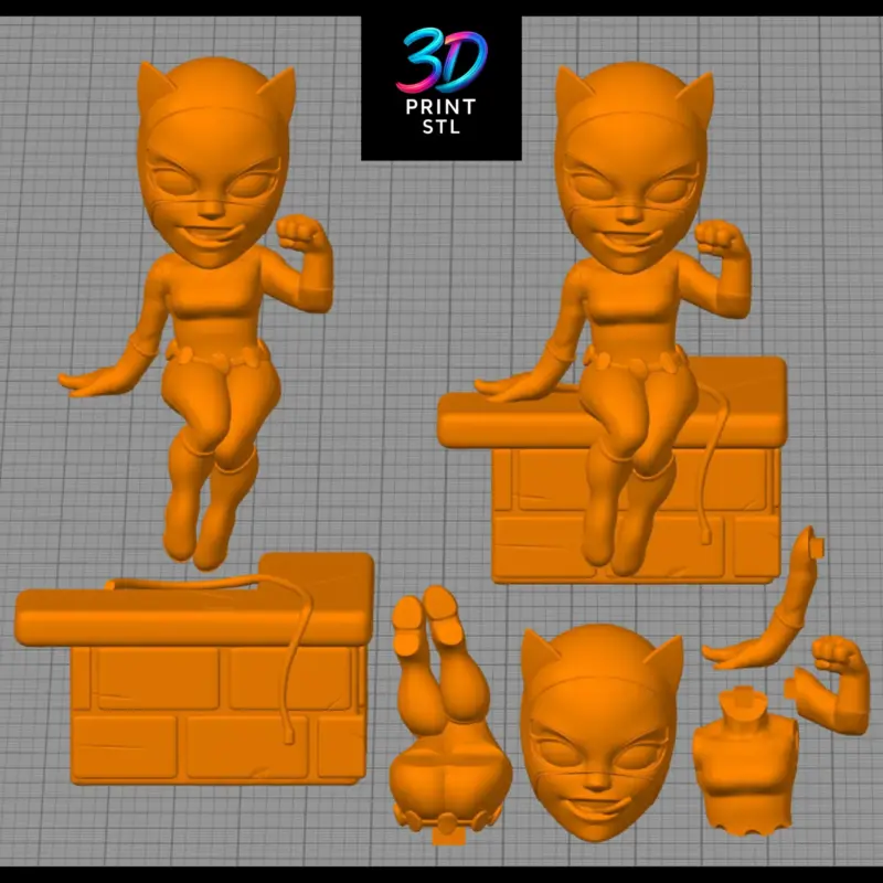 Catwoman Chibi DC Comics | STL for 3D Printers - Image 4