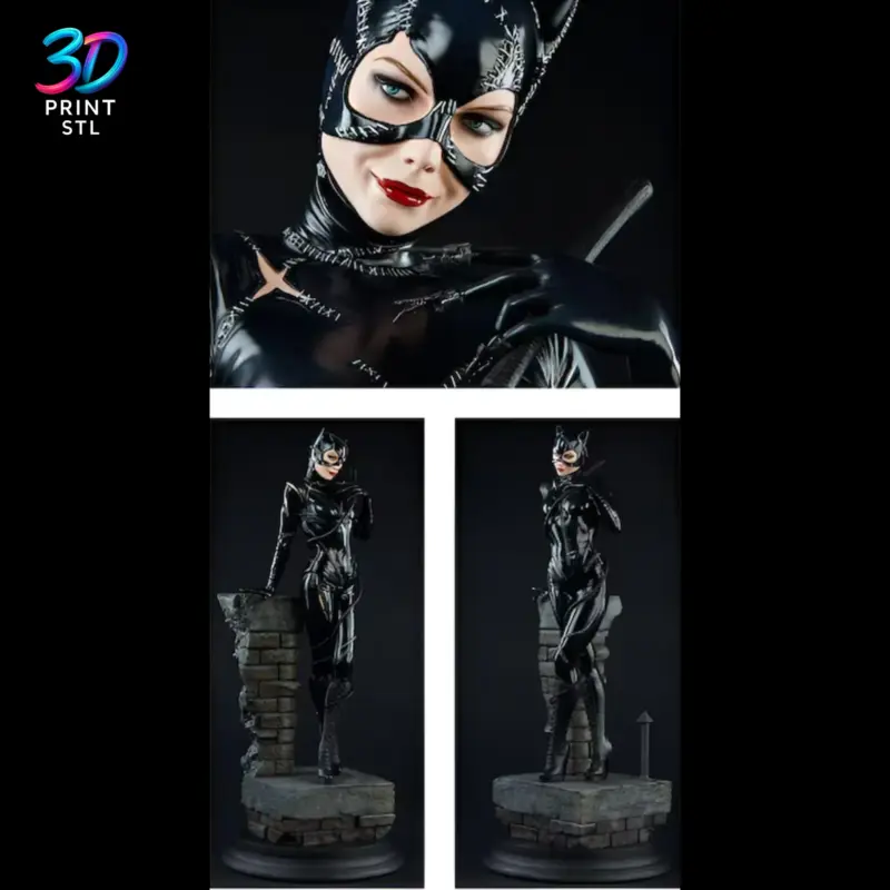 Catwoman Figure DC Comics | 3D Print Model | STL - Image 2