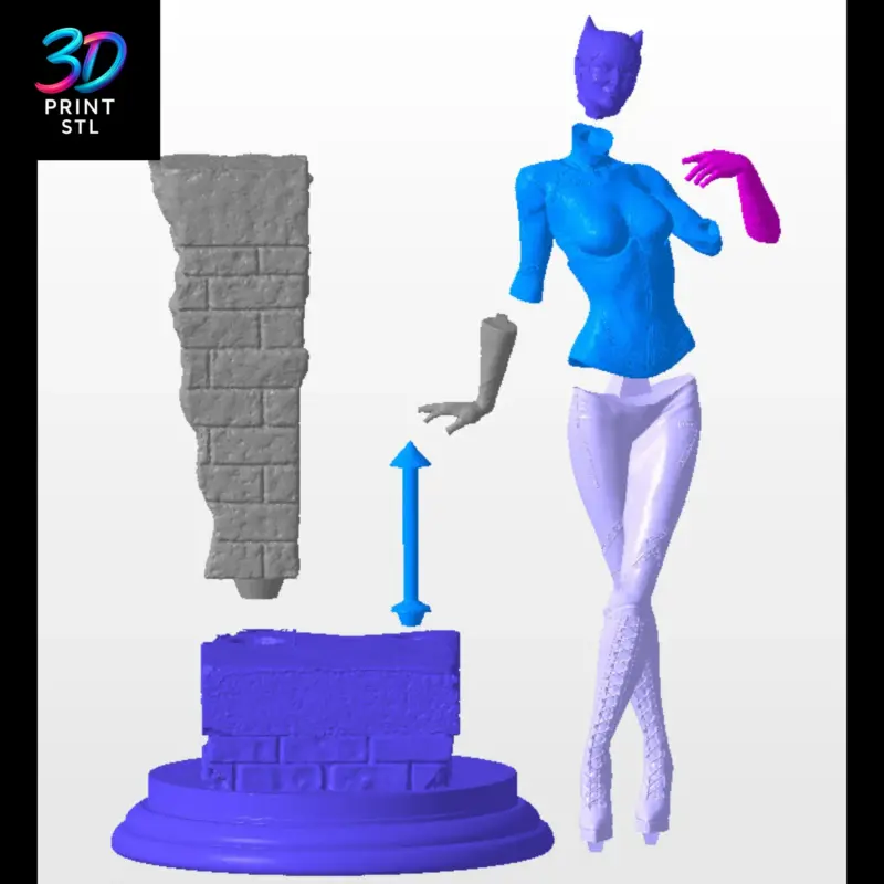 Catwoman Figure DC Comics | 3D Print Model | STL - Image 4
