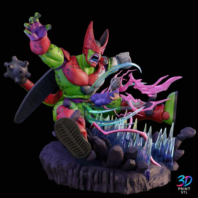 Cell Max vs Gohan Dragon Ball Z | STL for 3D Printers