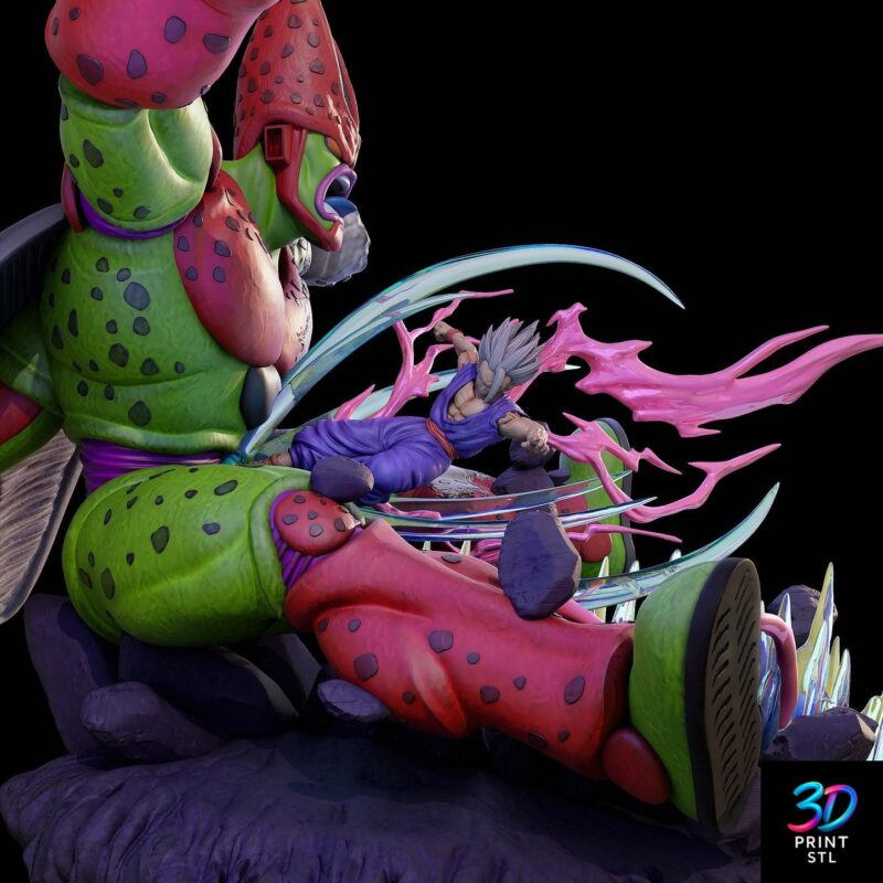 Cell Max vs Gohan Dragon Ball Z | STL for 3D Printers - Image 2