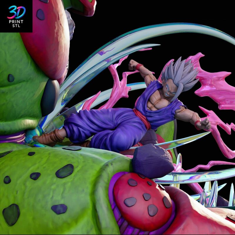 Cell Max vs Gohan Dragon Ball Z | STL for 3D Printers - Image 3