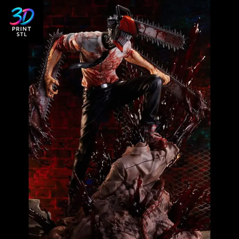 Denji Figure Chainsaw Man | STL File for 3D Printing