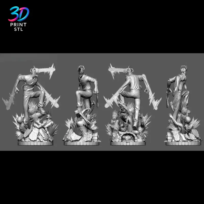 Denji Figure Chainsaw Man | STL File for 3D Printing - Image 3