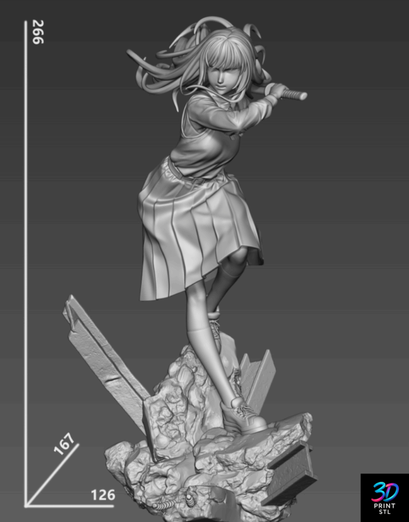 Yoru Asa Figure Chainsaw Man | 3D Print File | STL - Image 3