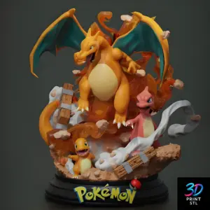 Charizard Evolutions | 3D Print File | STL