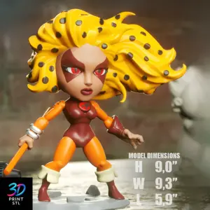 Cheetara Chibi Thundercats | 3D Print File | STL