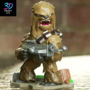 Chewbacca Chibi Star Wars | STL File for 3D Printing
