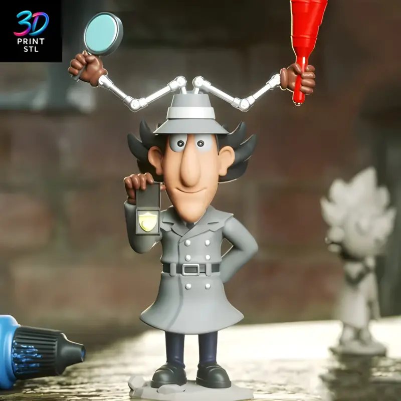 Inspector Gadget Chibi Inspector Gadget | STL for 3D Printers