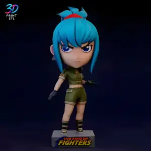 Leona Chibi King of Fighters | 3D Print File | STL