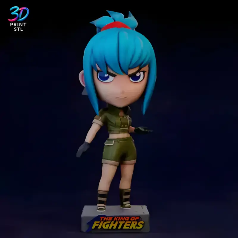 Leona Chibi King of Fighters | 3D Print File | STL