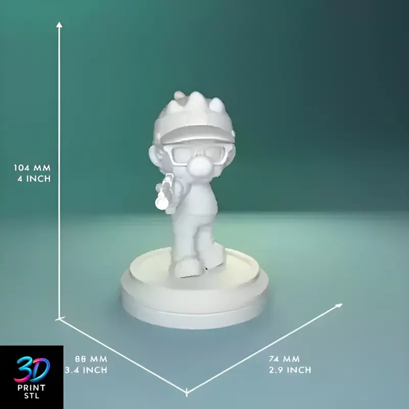 Mario Chibi Super Mario | STL for 3D Printers - Image 2