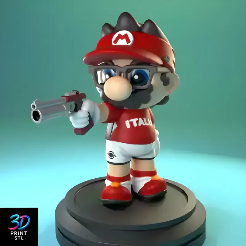 Mario Chibi Super Mario | STL for 3D Printers - Image 3