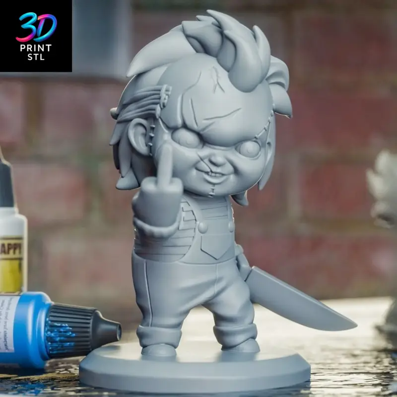 Chucky Chibi Child’s Play | STL for 3D Printers - Image 3