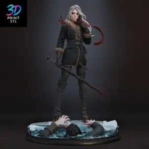Ciri Diorama The Witcher | 3D Print Model | STL