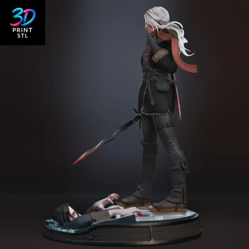 Ciri Diorama The Witcher | 3D Print Model | STL - Image 2