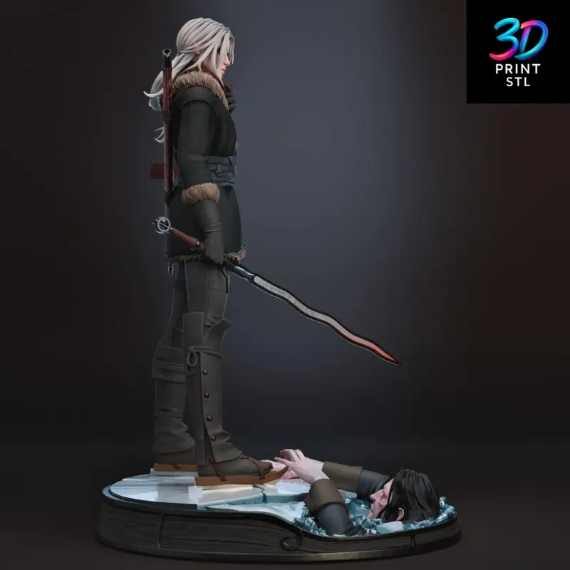 Ciri Diorama The Witcher | 3D Print Model | STL - Image 3