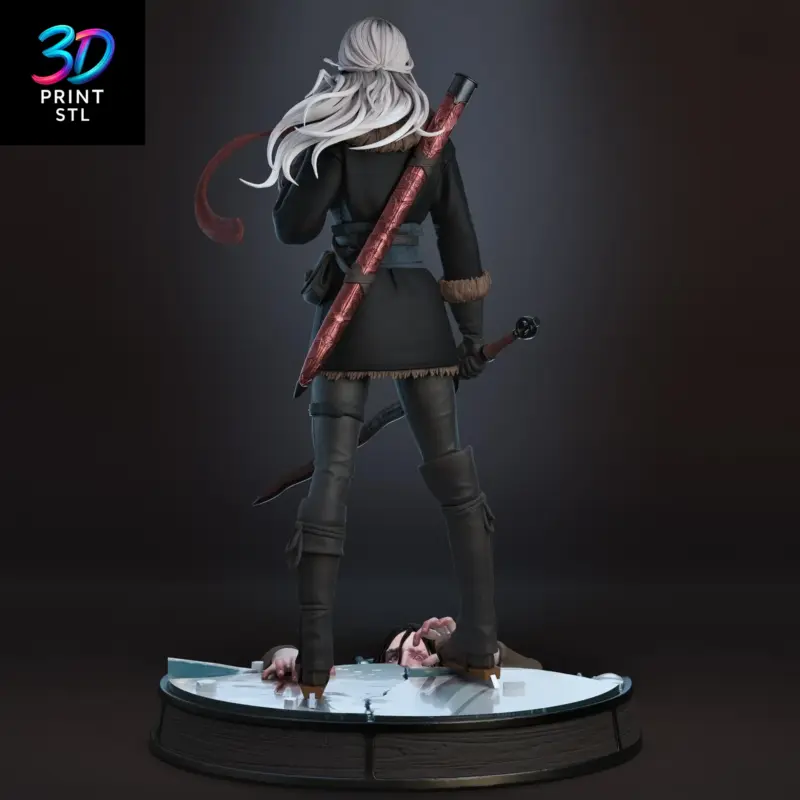 Ciri Diorama The Witcher | 3D Print Model | STL - Image 4