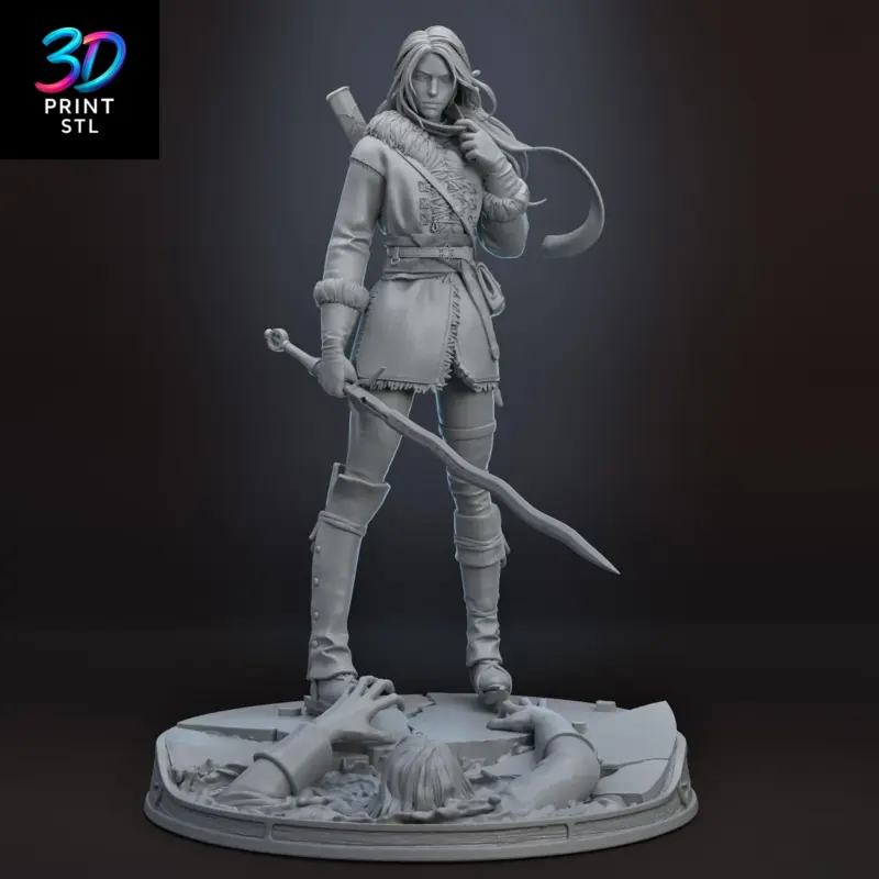 Ciri Diorama The Witcher | 3D Print Model | STL - Image 6