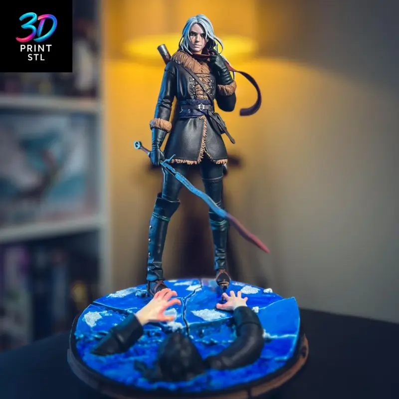 Ciri Diorama The Witcher | 3D Print Model | STL - Image 7