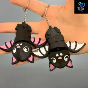 Bat Keychain | 3D Print File | STL