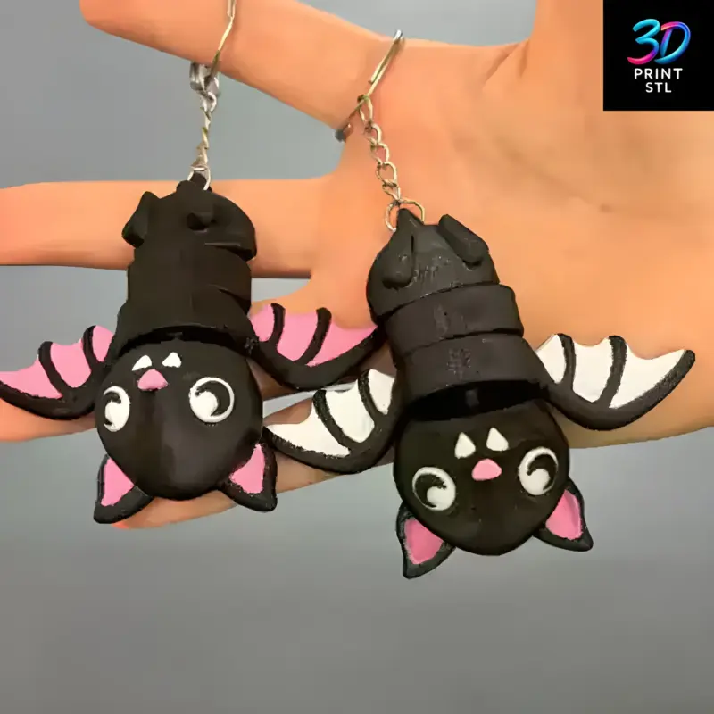 Bat Keychain | 3D Print File | STL